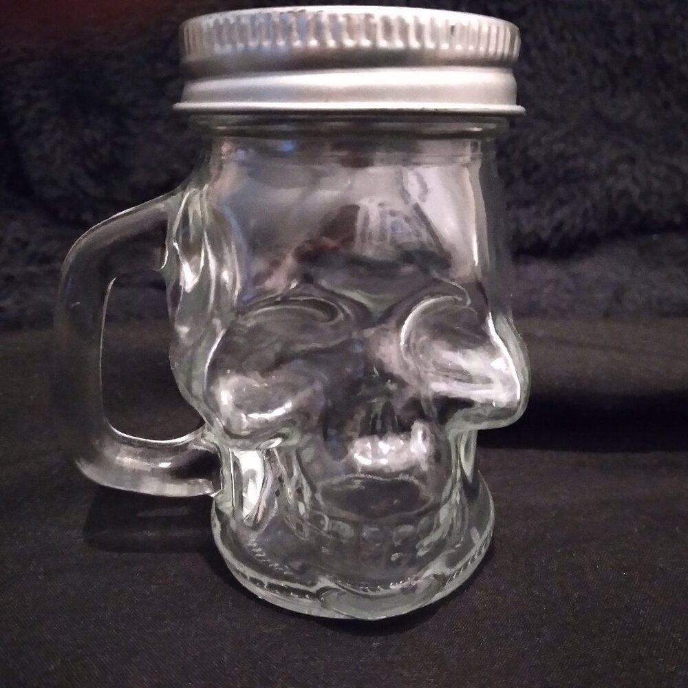 Glass Skeleton Pepper Shaker